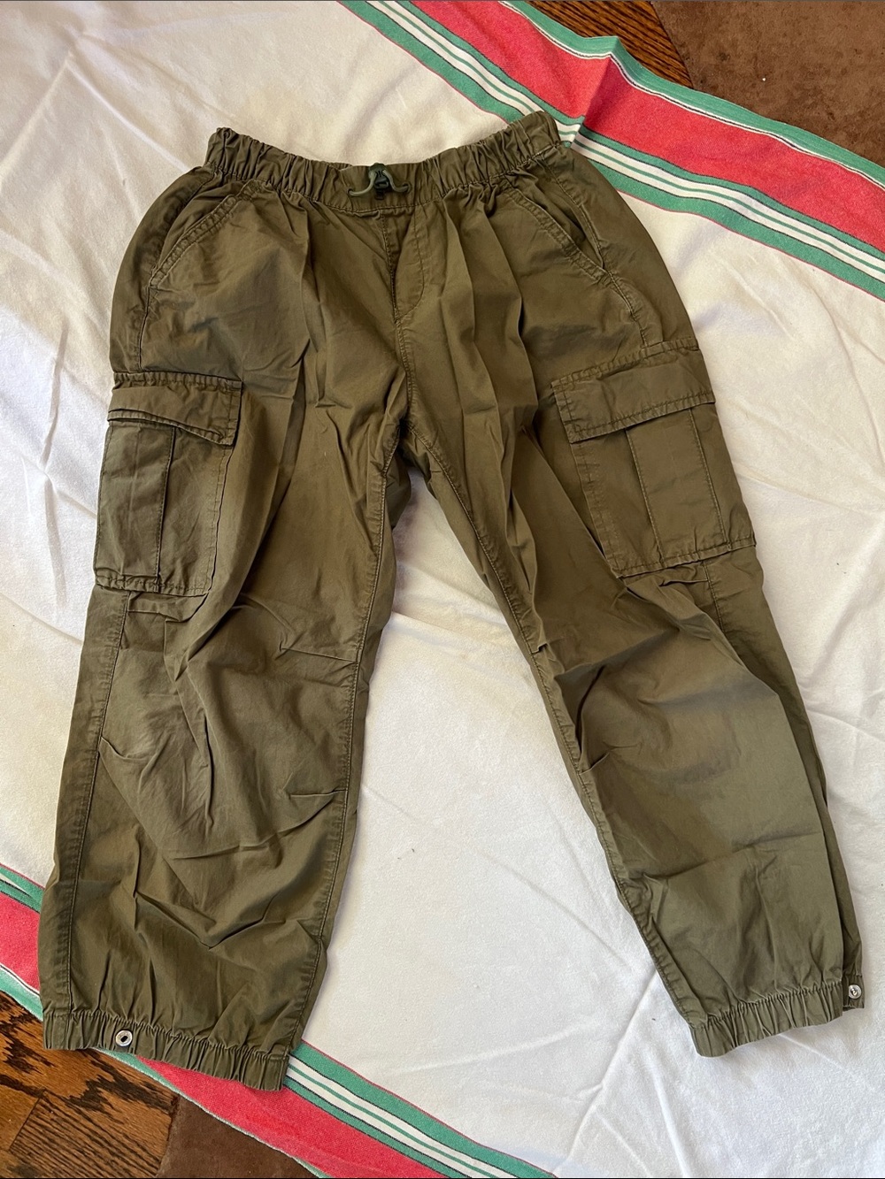 GAP Olive Green Kids Cargo Joggers
